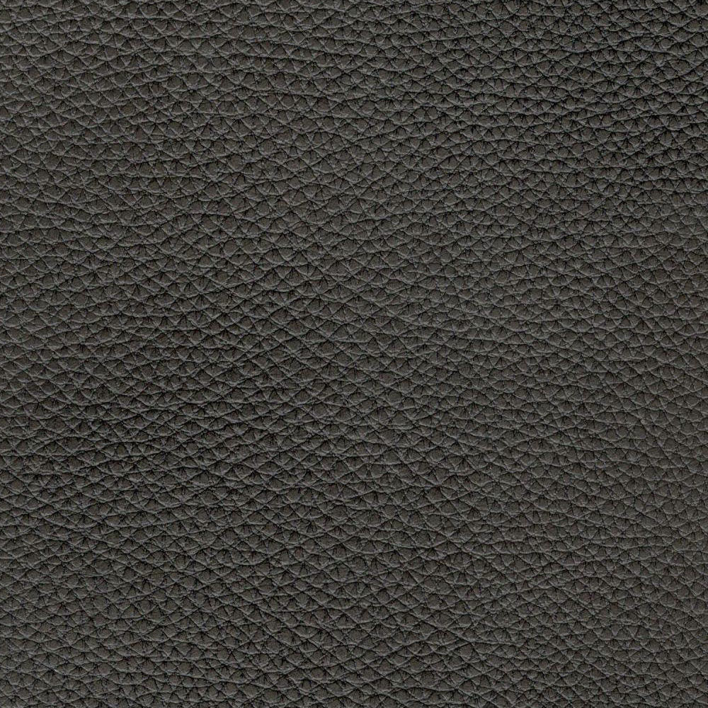 Modern Leather Metal Leg Chair Charcoal Grey Leather