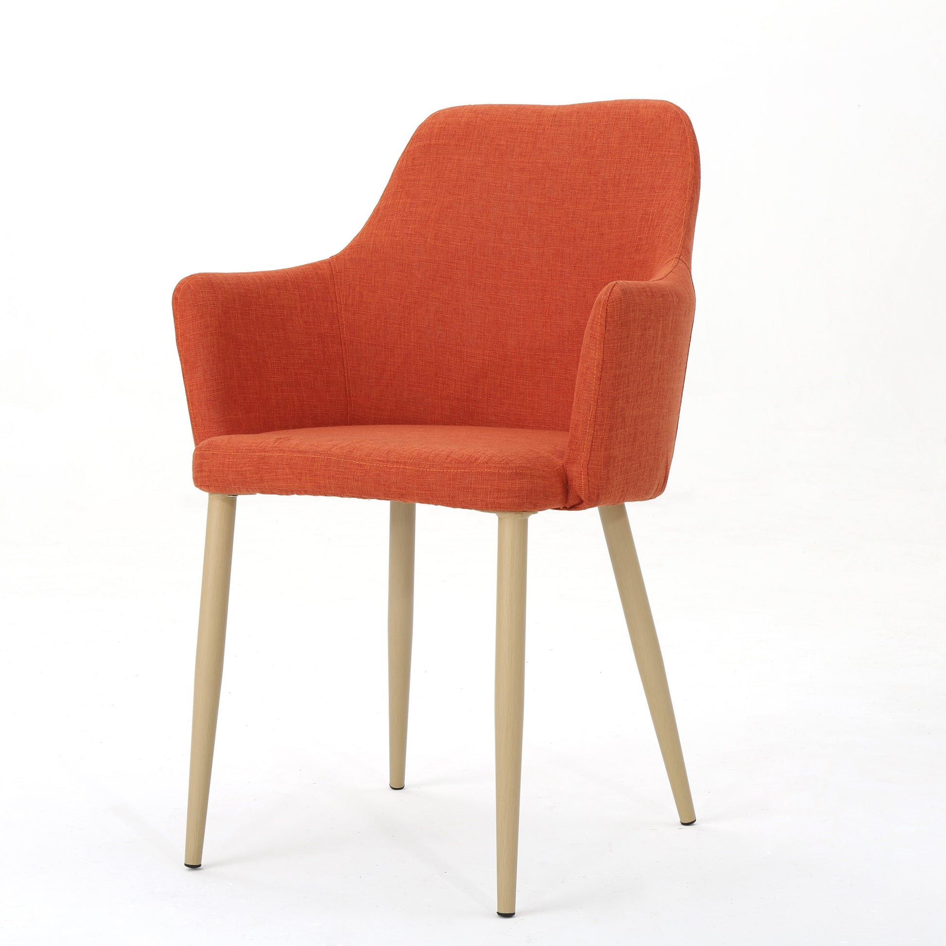 Dining Chair Orange Fabric