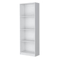 Sutton Bookcase With Tier Storage Shelves White Particle Board Engineered Wood