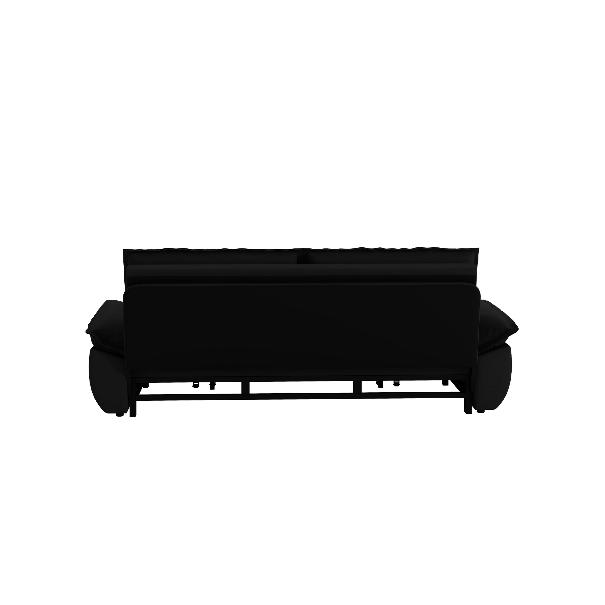 70.1" Queen Pull Out Sofa Bed, 3 In 1 Convertible Sleeper Sofa With 2 Soft Pillows,Multi Functional Velvet Loveseat Bed,Black Old Sku:W1885P151425 W1885P154641 Black Velvet Velvet 2 Seat