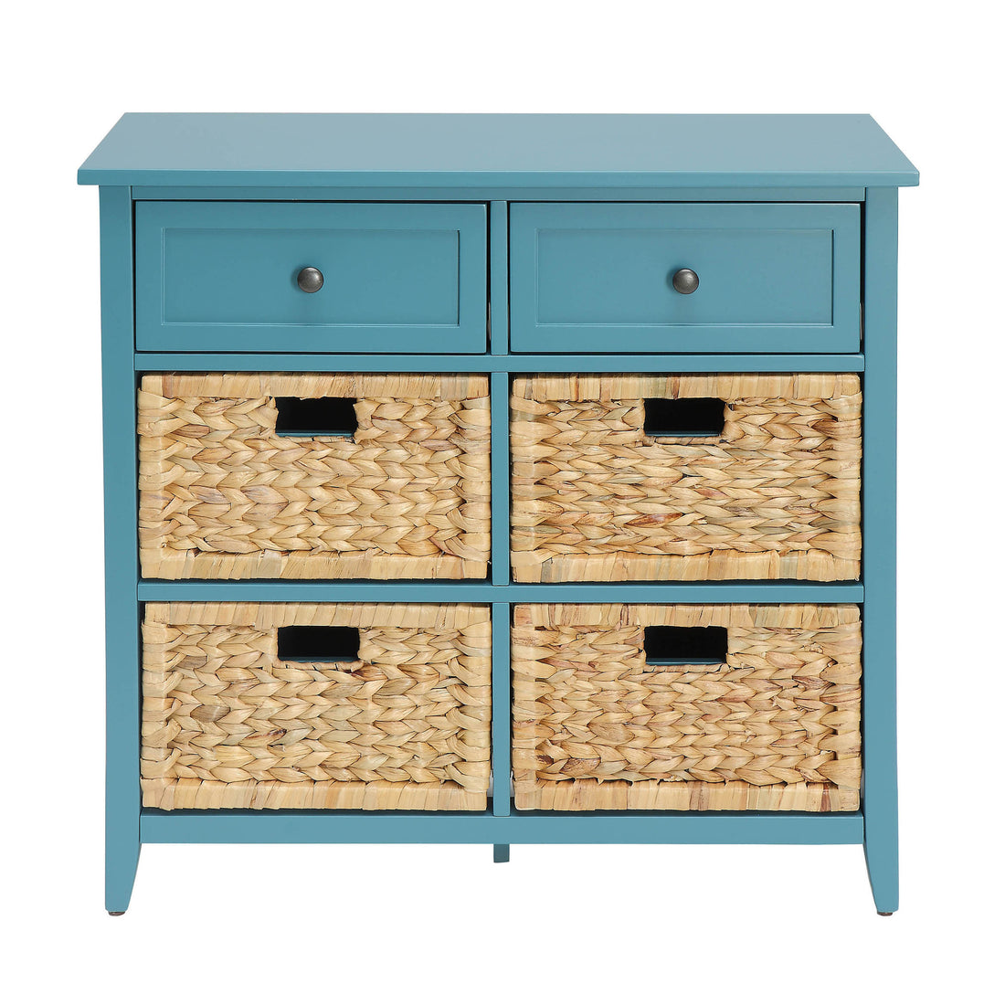 Teal Console Table With Storage - Teal Primary