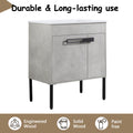 30 Inch Bathroom Vanity With Sink, Freestanding Bathroom Vanity Or Floating Is Optional Conversion 00330Cg 1 Bl9075B Kd Packing Cement Grey 2 Bathroom Freestanding Modern Plywood