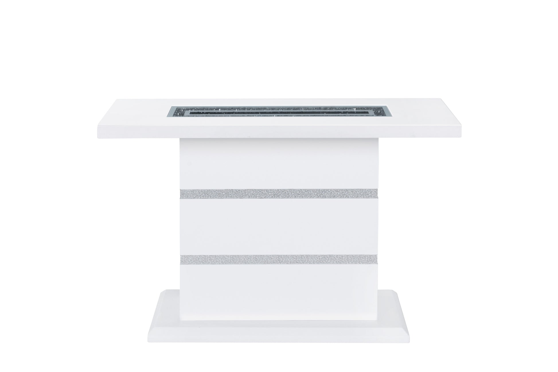 Ariya White Console Table White Rubber Wood