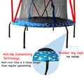 66'' Trampoline For Kids Toddler Indoor Outdoor Small Trampolines For Baby With Heighten Net No Gap Design For Kids Baby Blue Without Aluminium Alloy