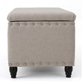 Storage Ottoman Wheat Fabric