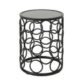 Side Table - Grey Black Metal