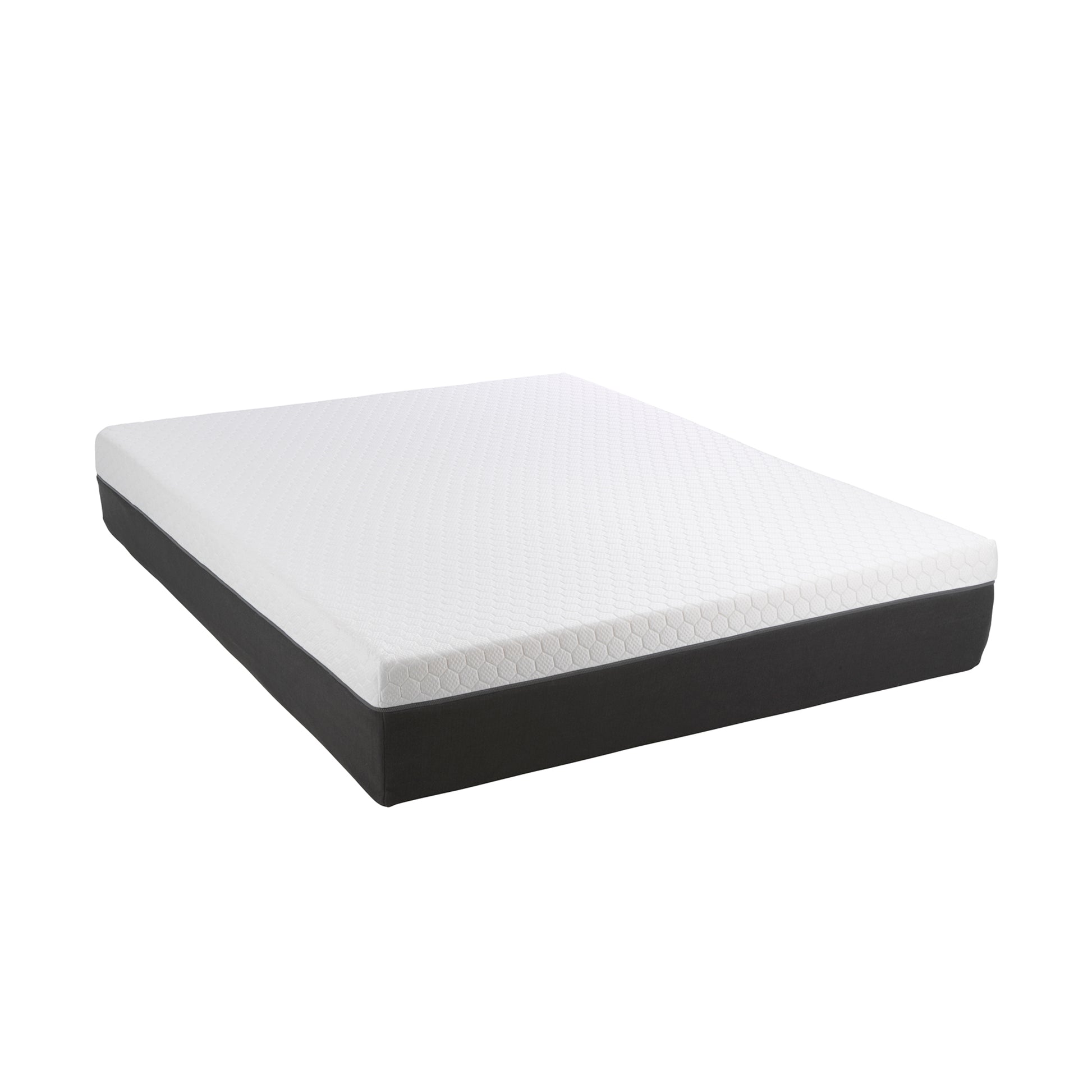 12" Copper Gel Cooling Memory Foam Mattress With Edge Support And Air Grid Base Twin Long White Foam Twin Xl