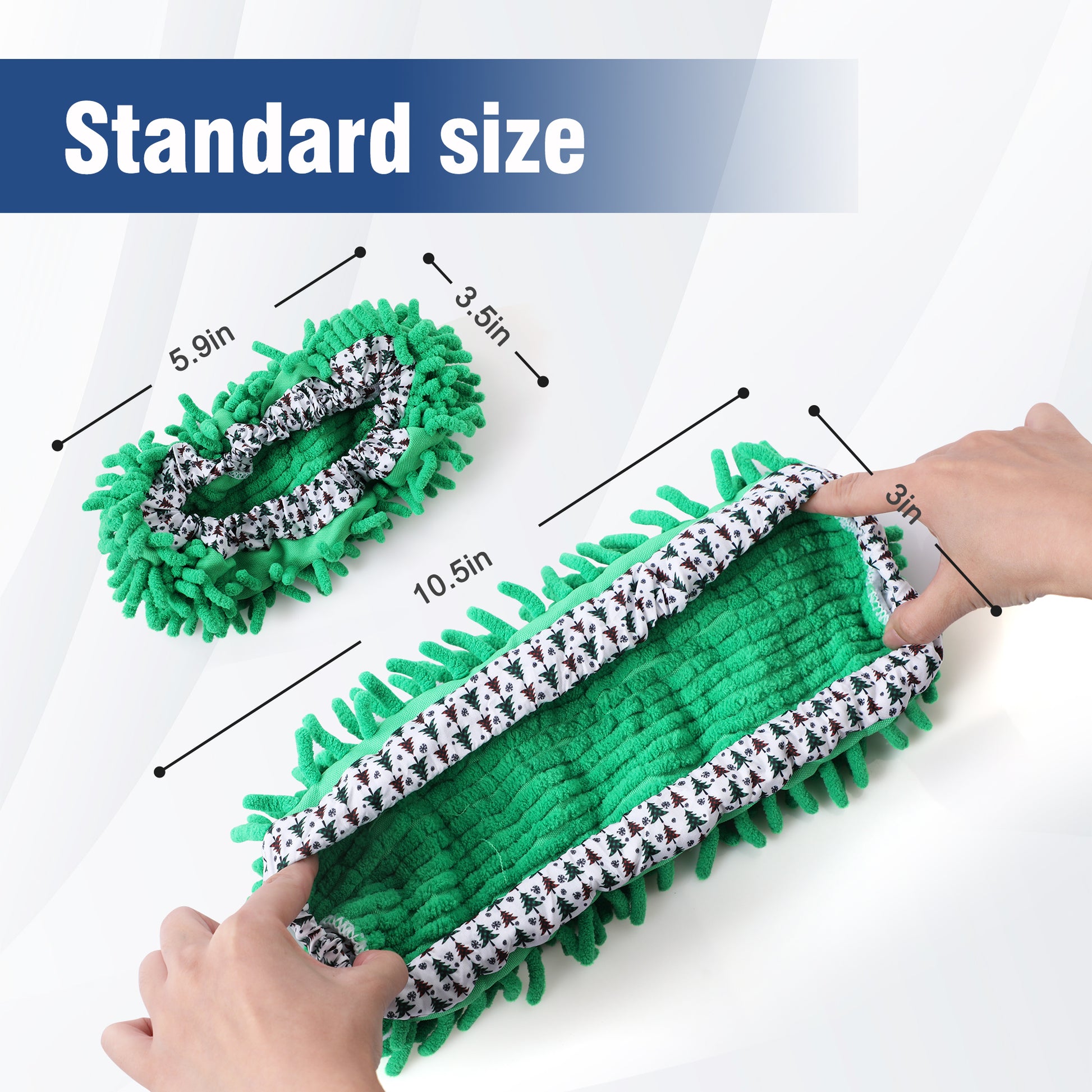 Microfiber Mop Slippers,Mop Slippers For Floor Cleaning,Machine Washable And Reusable,3Pieces,Suitable For Kitchen, Living Room And Other Occasions Blue,Green,Red Microfiber