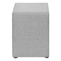 Nightstand, Nightstand, End, Side, Lamp, Storage Drawer, Bedroom, Upholstered, Grey Linen Look, Transitional Grey Mdf