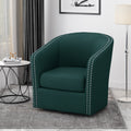 Swivel Chair Green Fabric