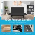 J300 Adjustable Bed Base Frame Queen Head And Foot Incline Zero Gravity Under Bed Lighting Wireless Remote Control Typea Typec Queen Antique Black Bedroom Adjustable Bedbase Steel