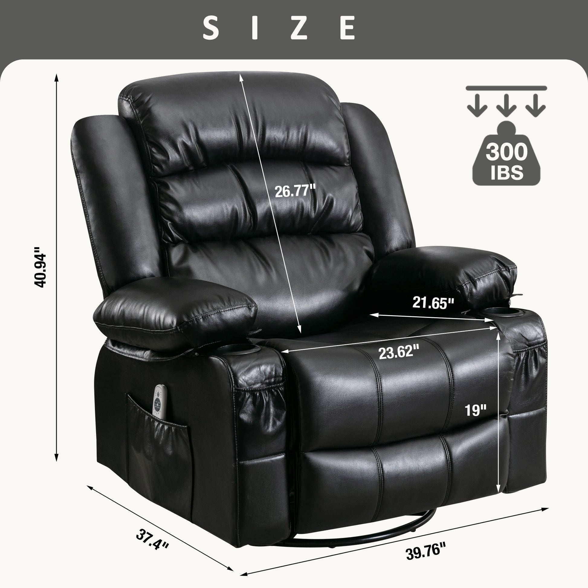 Massage Swivel Rocker Recliner Chair With Vibration Massage And Heat Ergonomic Lounge Chair For Living Room With Rocking Function And Side Pocket 2 ... Massage Swivel Rocker Recliner Chair With Vibration Massage And Heat Ergonomic Lounge Chair For Living Room With Rocking Function And Side Pocket 2 ...