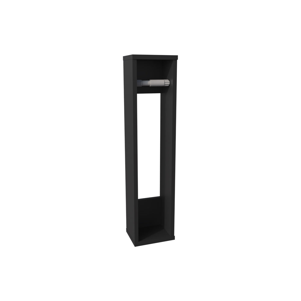 Toliet Paper Holder Magna, Bathroom, Black Black Particle Board Engineered Wood