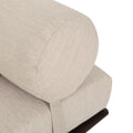 Chaise Lounge Beige Fabric