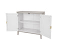 2 Door Cabinet, American Furniture, Suitable For Bedroom, Living Room, Study Light Grey Mdf