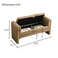 Modern Teddy Bed End Bench With Arms And Storage,Upholstered Large Foot Rest Stool, Comfy Window Vanity Bench For Living Room,Bedroom,Dorm,Coffee Table,Teddy Coffee Coffee Modern Storage Wood