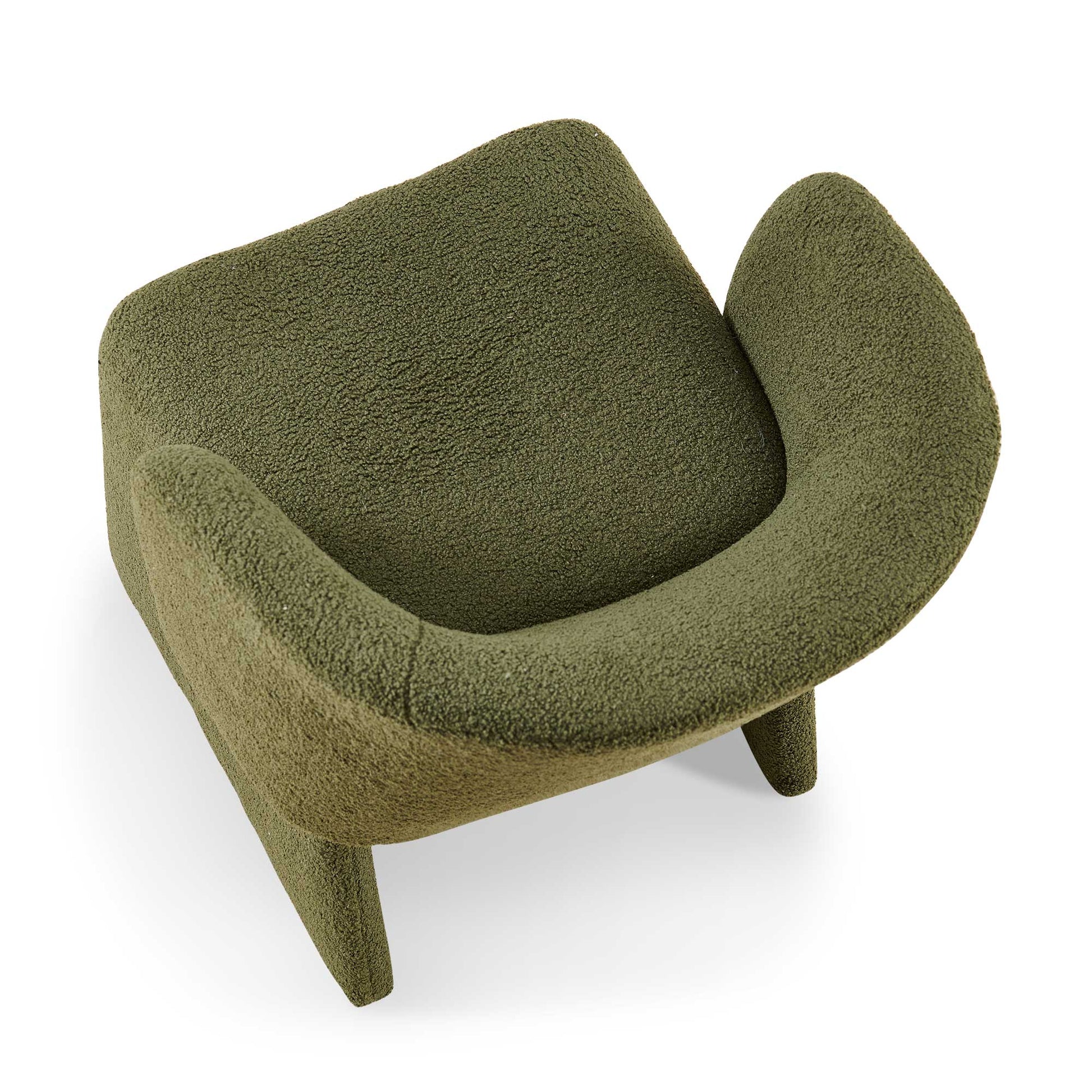 Modern Accent Chair Green Single Sofa Chair,Upholstered Side Chair Teddy Comfy Chair For Dining Room Bedroom Living Room Reception Green 1Pc Green Primary Living Space Modern Foam Teddy