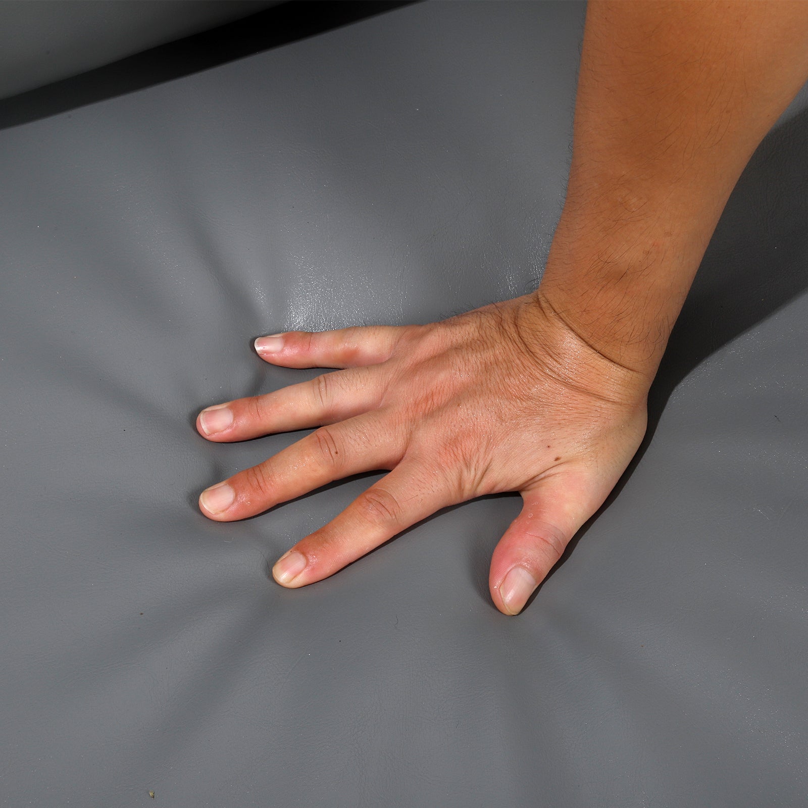 Lounge, Living Room, Office Or The Reception Area Pvc Leather Accent Arm Chair With Extra Thick Padded Backrest And Seat Cushion Sofa Chairs,Non Slip Adsorption Feet,Sturdy Metal Frame,Gray Gray Polyvinyl Chloride