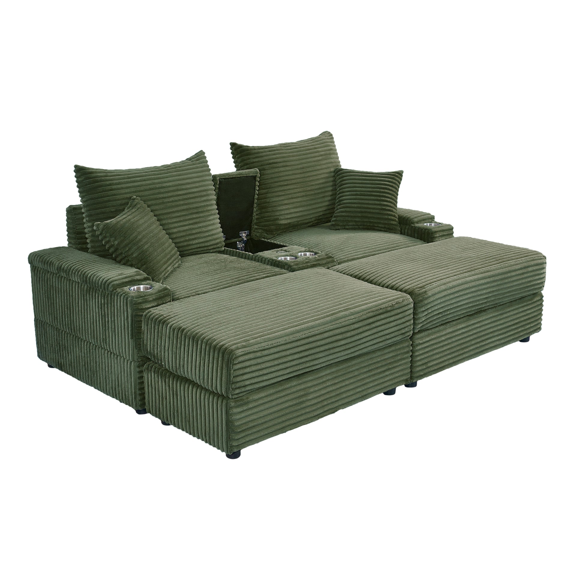 Seat Green Green Plywood 2 Seat