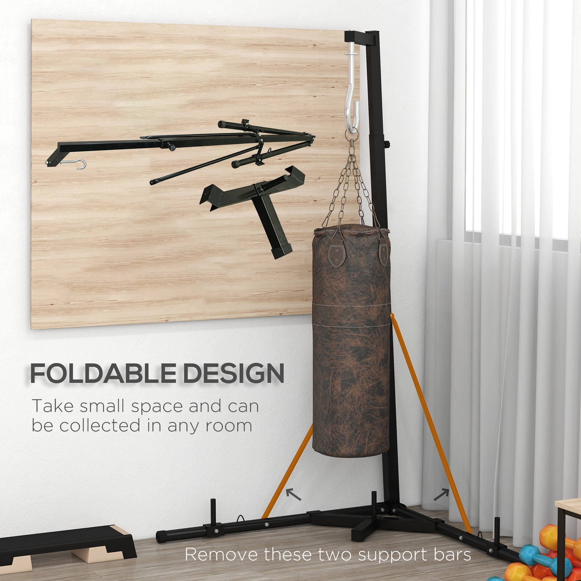 Home Gym Heavy Bag For Small Spaces Fitven Kickboxing Bag For Home