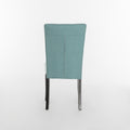 Dining Chair Set Of 2 Blue Fabric