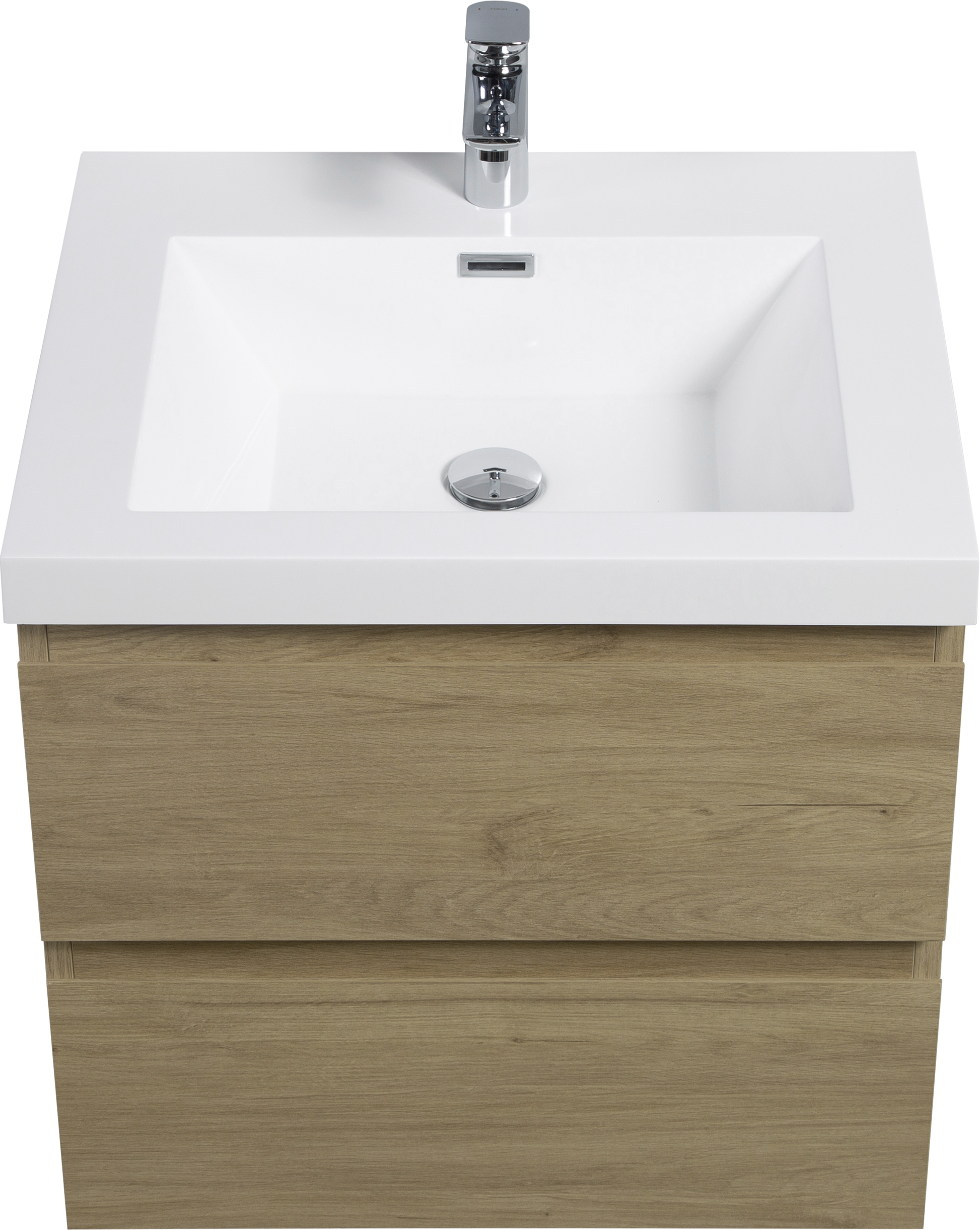 24" Floating Bathroom Vanity with Sink, Modern Wall 2-oak-bathroom-wall mounted-melamine