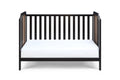 Brees Island 3 In 1 Convertible Crib Black Brownstone Black Brown Wood