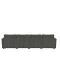 Modern Large Sectional Sofa, U Shape Modular Sectional Couch With Storage Function,123