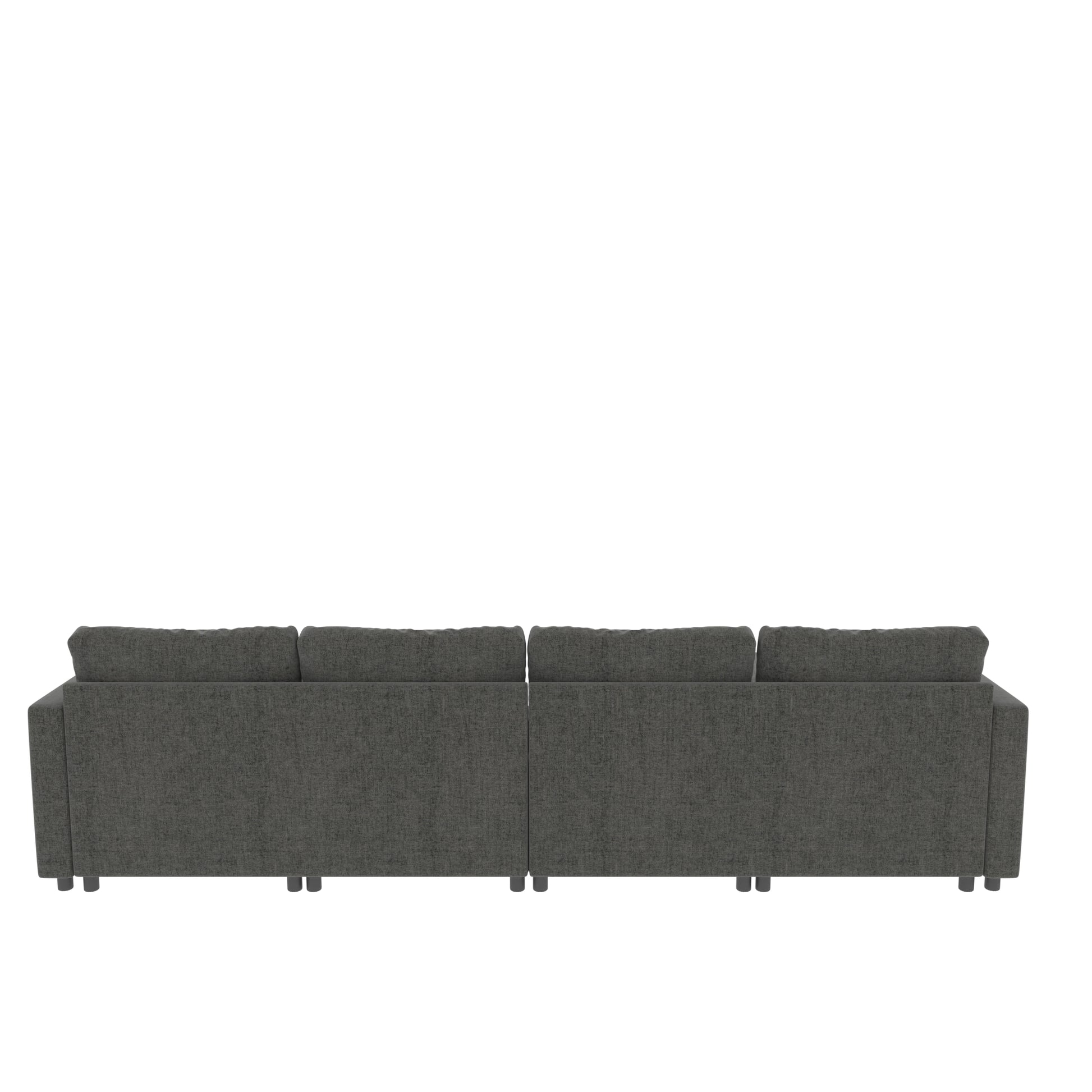 Modern Large Sectional Sofa, U Shape Modular Sectional Couch With Storage Function,123" Sofa Bed With Ottoman,6 Seat Sectionals Chaise For Living Room,Chenille Grey Fabric 6 Seat