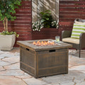 50,000 Btu Outdoor Lightweight Concrete Gas Burning Fire Pit By 32