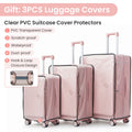 Luggage Sets 3 Piece 20 24 28 , Expandable Carry On Luggage With Tsa Lock Airline Approved, 100% Pc Hard Shell And Lightweight Suitcase With Front Pocket And Spinner Wheels Pink Pc