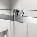 Top Rail Only, Stainless Steel Top Track With Buffer For Shower Door, 24D01P01 60Bnx Brushed Nickel Stainless Steel