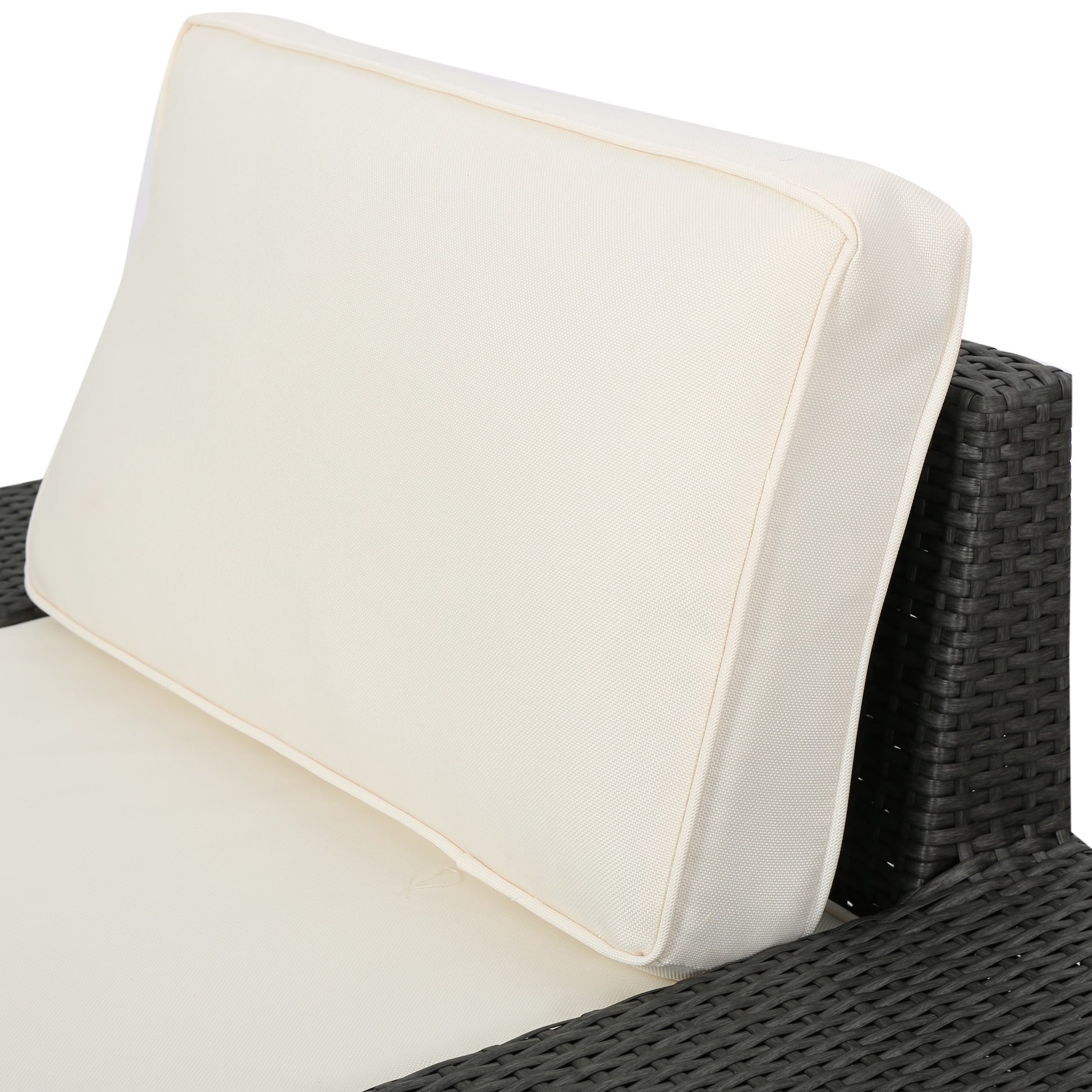 Santa Cruz 4Pc Set Grey Pe Rattan Iron