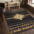 Tribes Gc Yls4001 Black 2 Ft. X 3 Ft. Southwest Area Rug Black Polypropylene