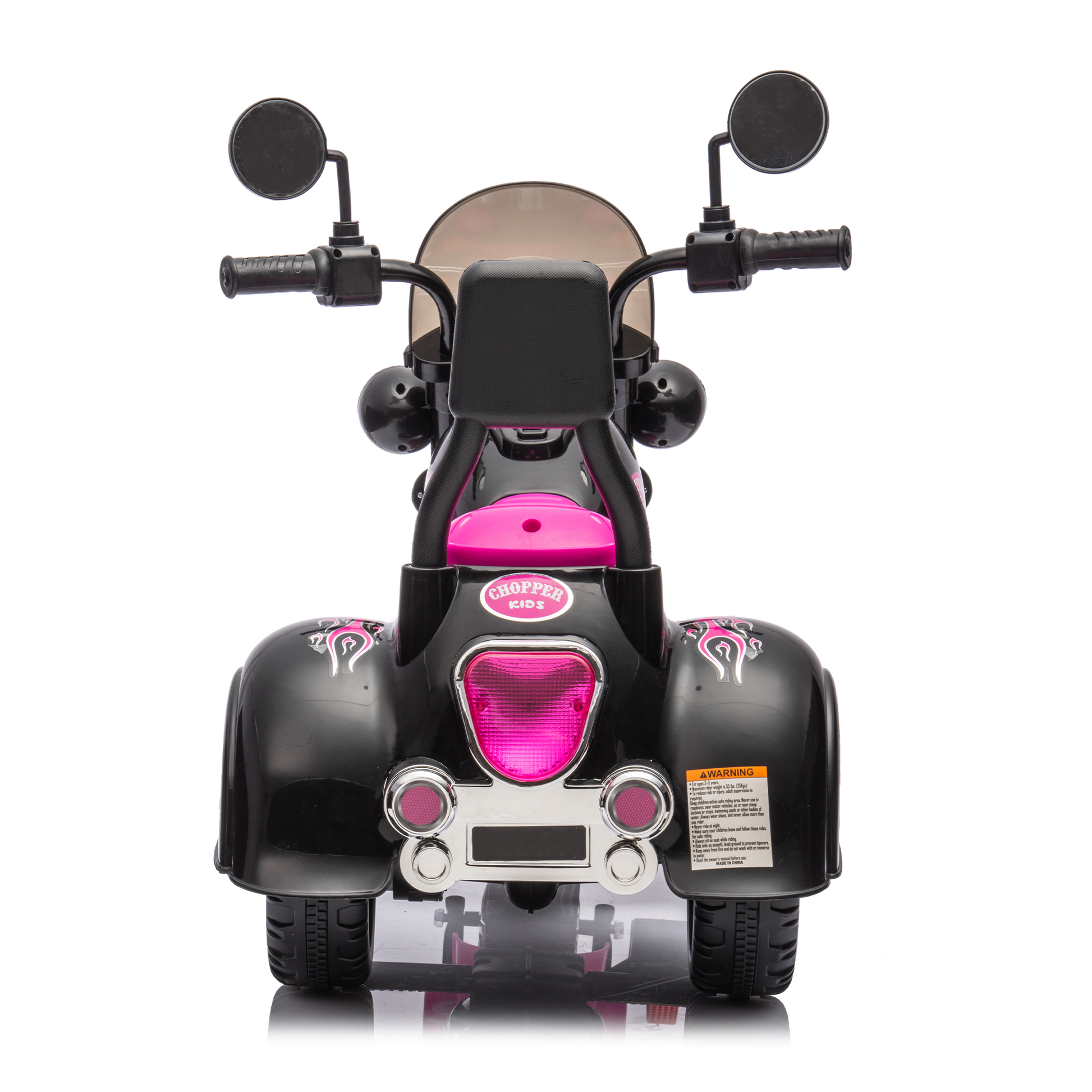 Kids Ride On Motorcycle Toy, 3 Wheel Chopper Motorbike With Led Colorful Headlights Horn, Pink 6V Battery Powered Riding On Electric Harley Motorcycle For Boys Girls Pink Plastic