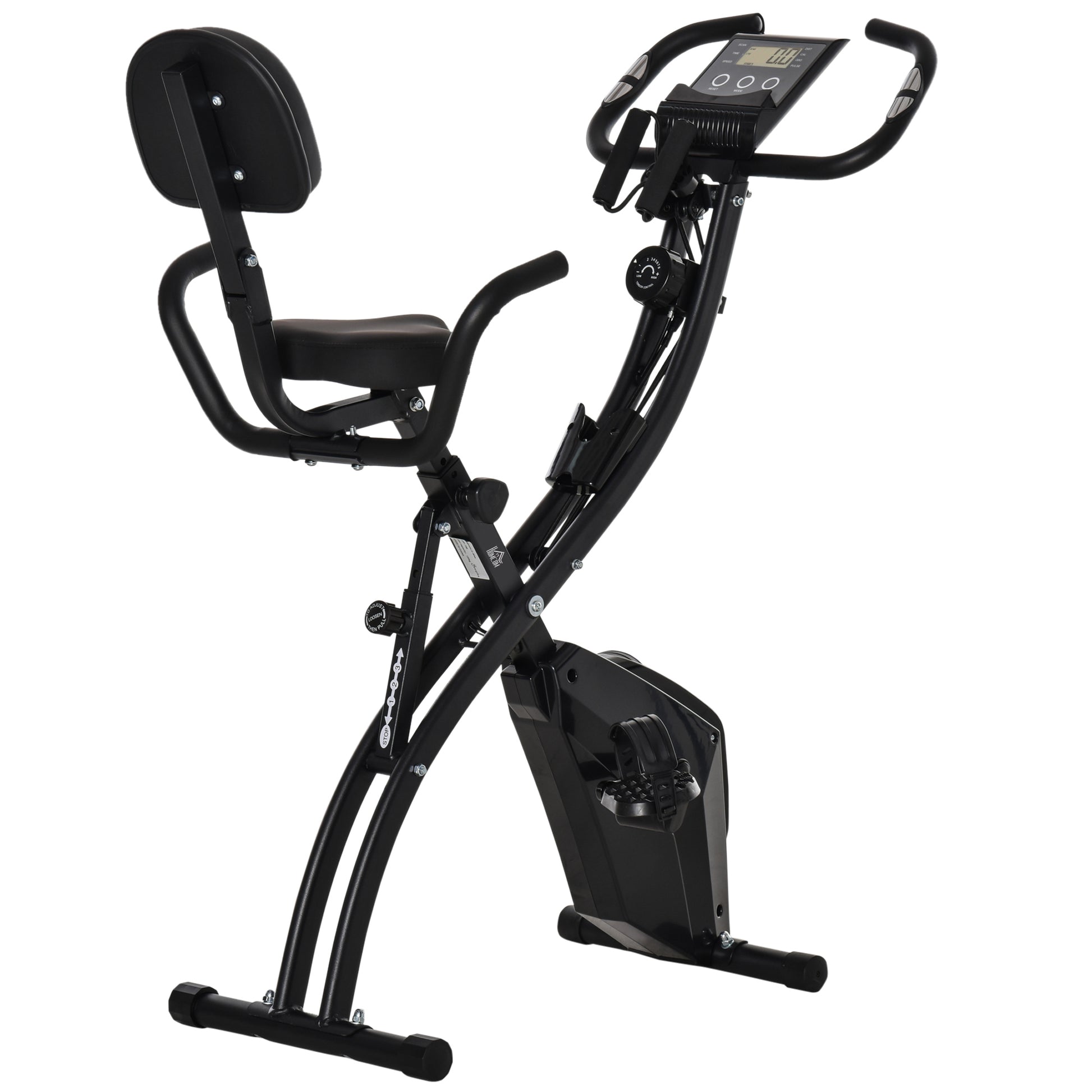 foldable recumbent stationary bicycle Soozier Folding Exercise Bike, 3 In 1 Recumbent Exercise Bike, Upright