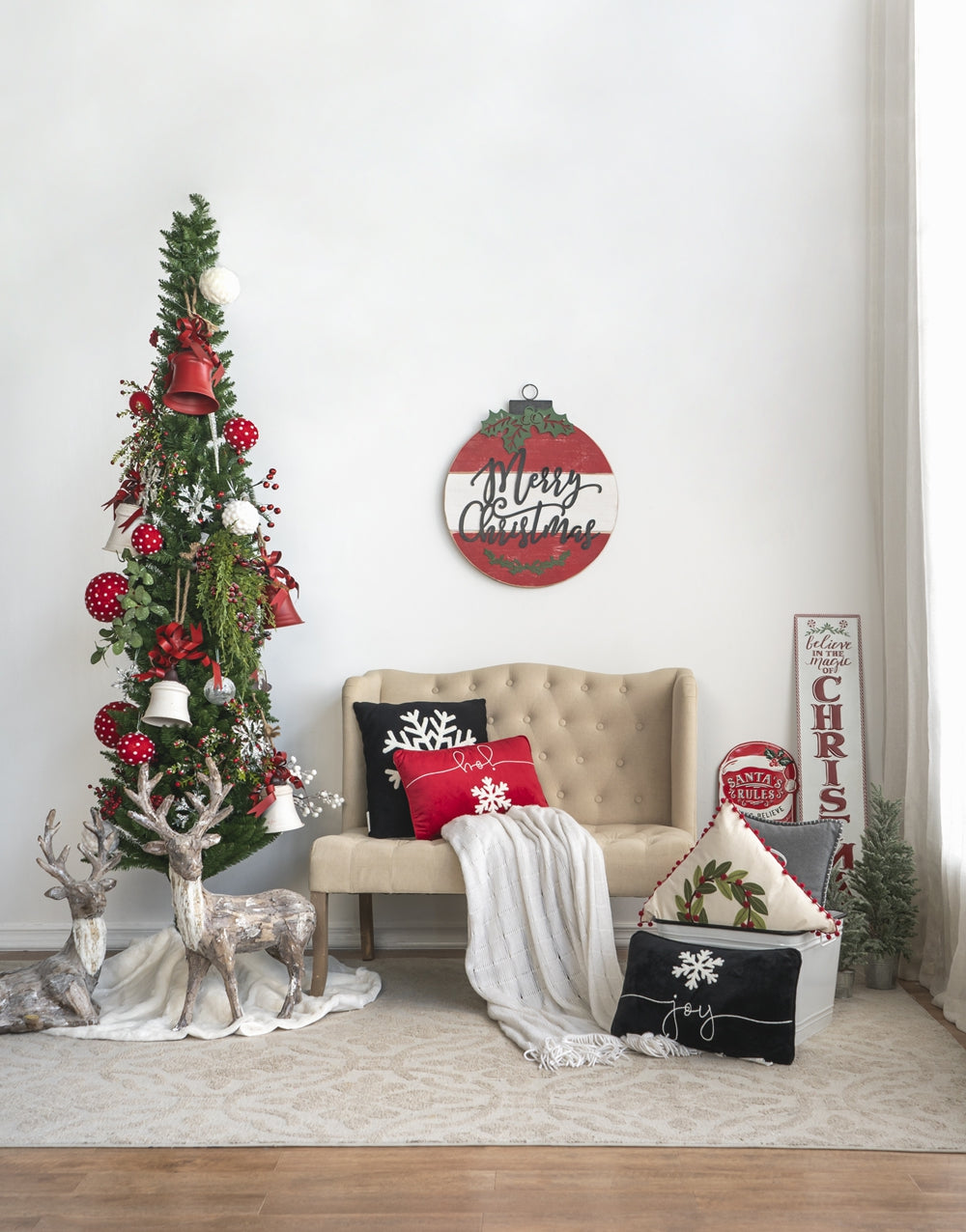 Set Of 2, 18X12" Red Velvet Pillow With Embroidered Joy And Frosty Snowflake, For Christmas Halloween Holiday Decor Red,White Acrylic,Polyester