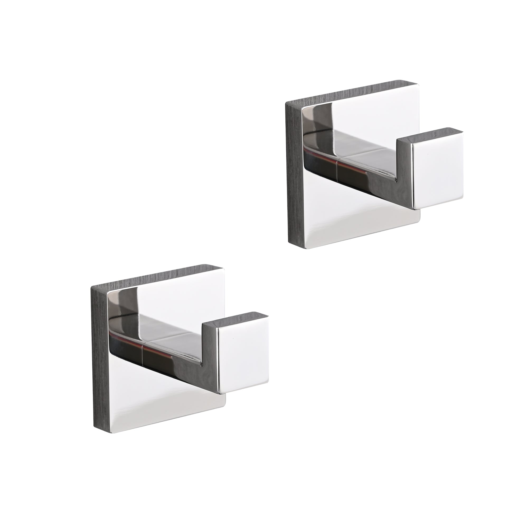 2 Pack Wall Mounted Stainless Steel Bathroom Towel Hooks Coat Hooks For Bathroom, Bedroom, Kitchen Chrome Stainless Steel