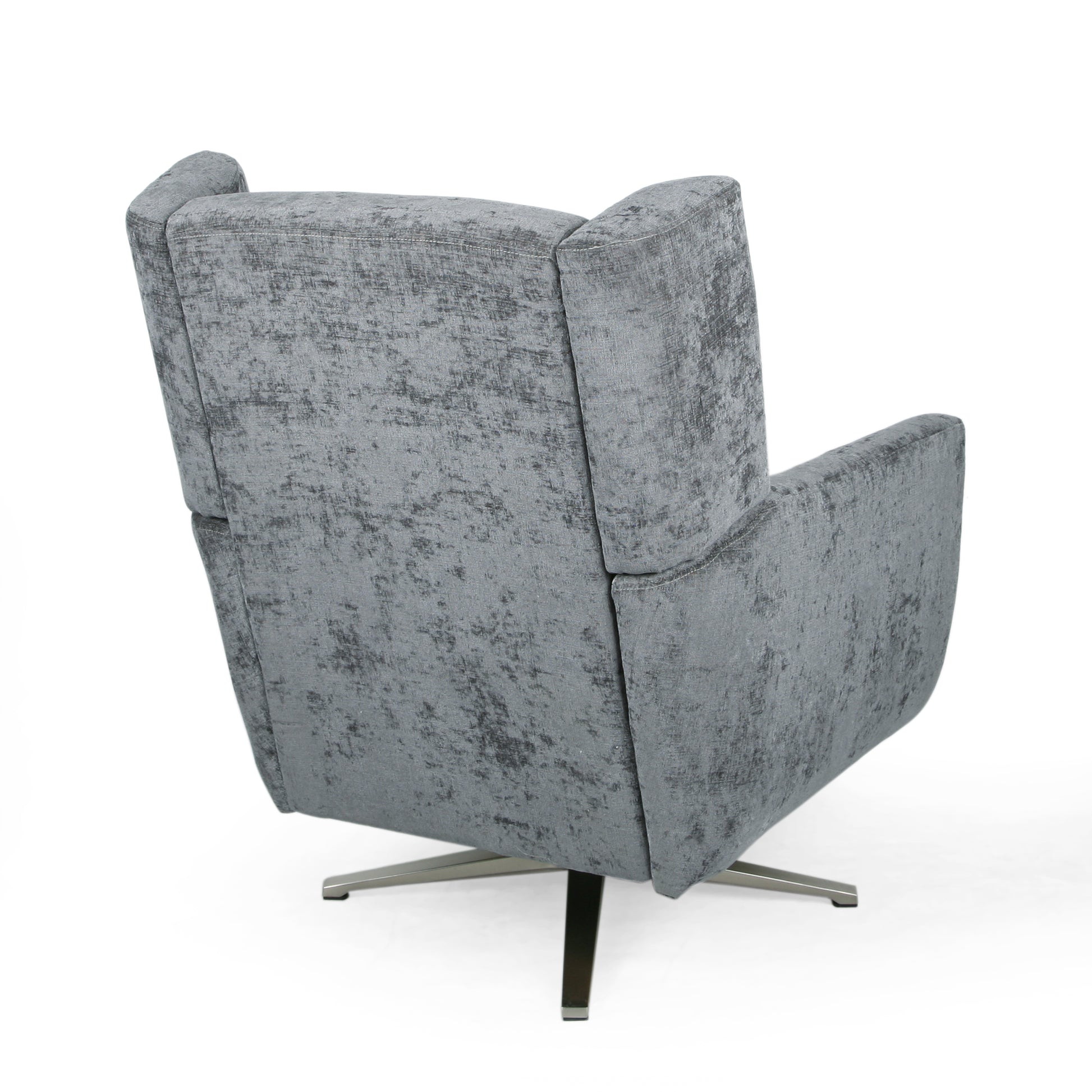 Swivel Chair Grey Fabric