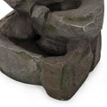 Apache 4 Tier Fountain, Candler Outdoor Fountain, Stone Gray, No Assembly Required Stone Gray Polyresin