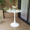 White Round Dining Table, 31.5