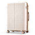 Luggage Sets 3 Piece Suitcase Set 20 24 28 With Usb Port,Carry On Luggage Airline Approved,Pp Lightweight Suitcase With Spinner Wheels,Ivory And Golden Ivory Gold Polypropylene