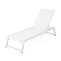 Myers Chaise Lounge Mp2 White Metal Mesh