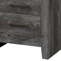 Rustic Grey Oak 2 Drawer Nightstand Rustic 2 Drawers Bedroom Rectangle Industrial Drawers Rust Solid Wood Mdf