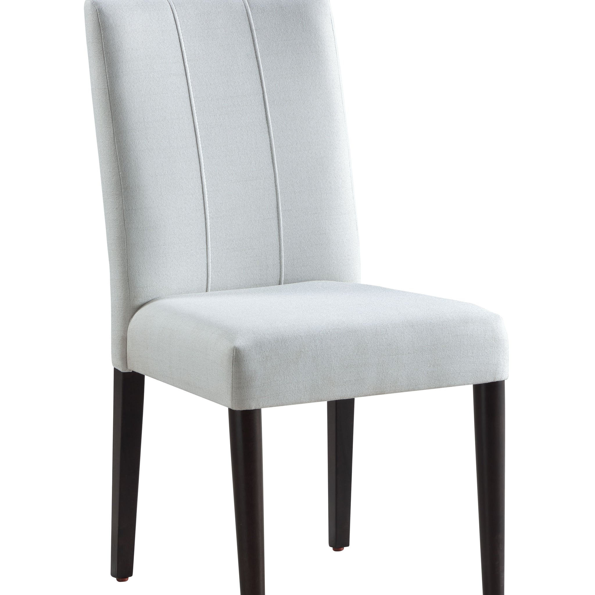 Carena Side Chair Set 2 , White & Brown Finish Dn02956 White Black Upholstered