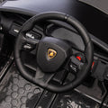 12V Kids Ride On Car W Parents Remote Control,Licensed Lamborghini Aventador Xago,Hydraulic Pressure Door,Slow Start,Early Education,Bluetooth,Adjustable Volume,Mp3,Usb,Led Lights For Kids Aged 2 4. Black 50 99 Lbs Polypropylene