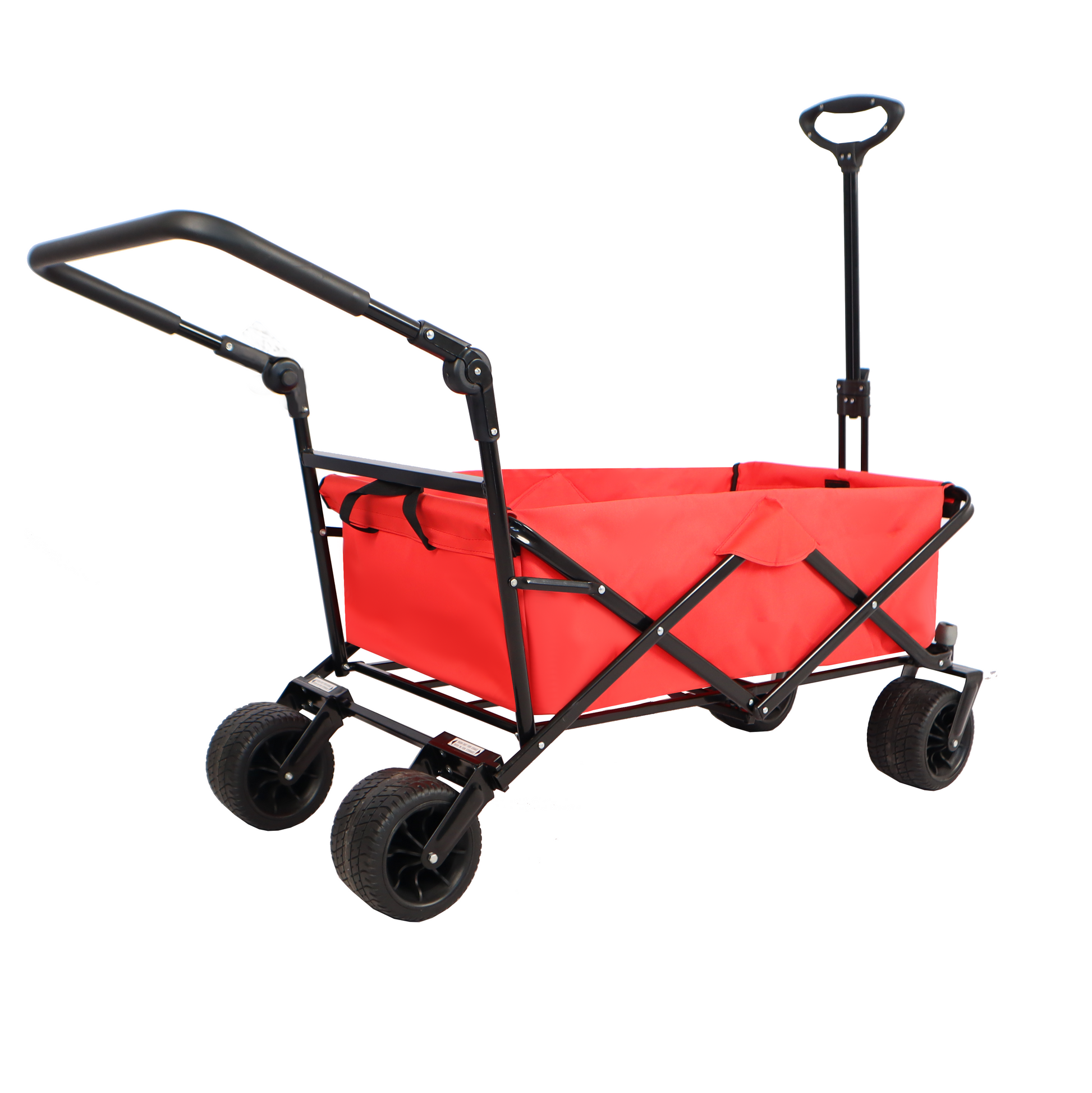 Utility Park Garden Cart Tool Customized Color Folding Camping Trolley Outdoor Picnic Beach Wagon Red Garden & Outdoor Oxford Fabric Metal