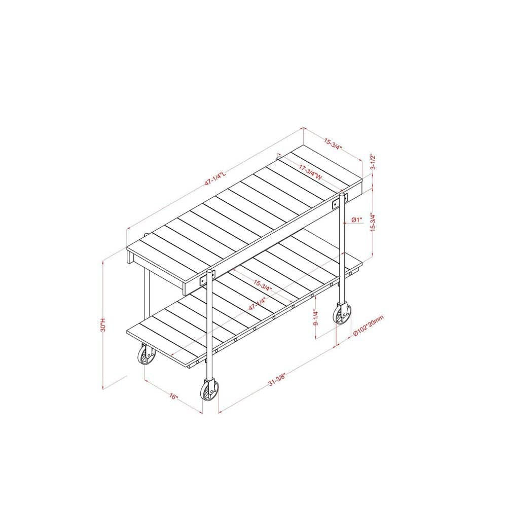 Industrial Style 1Pc Sofa Table Natural Tone Slat Design Console Table Open Bottom Shelf Living Room Furniture Black Natural Primary Living Space Classic,Industrial,Modern,Transitional Console Tables Rectangular Steel