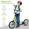 Aosom Youth Scooter Kick Scooter For Kids 5 With Adjustable Handlebar 16