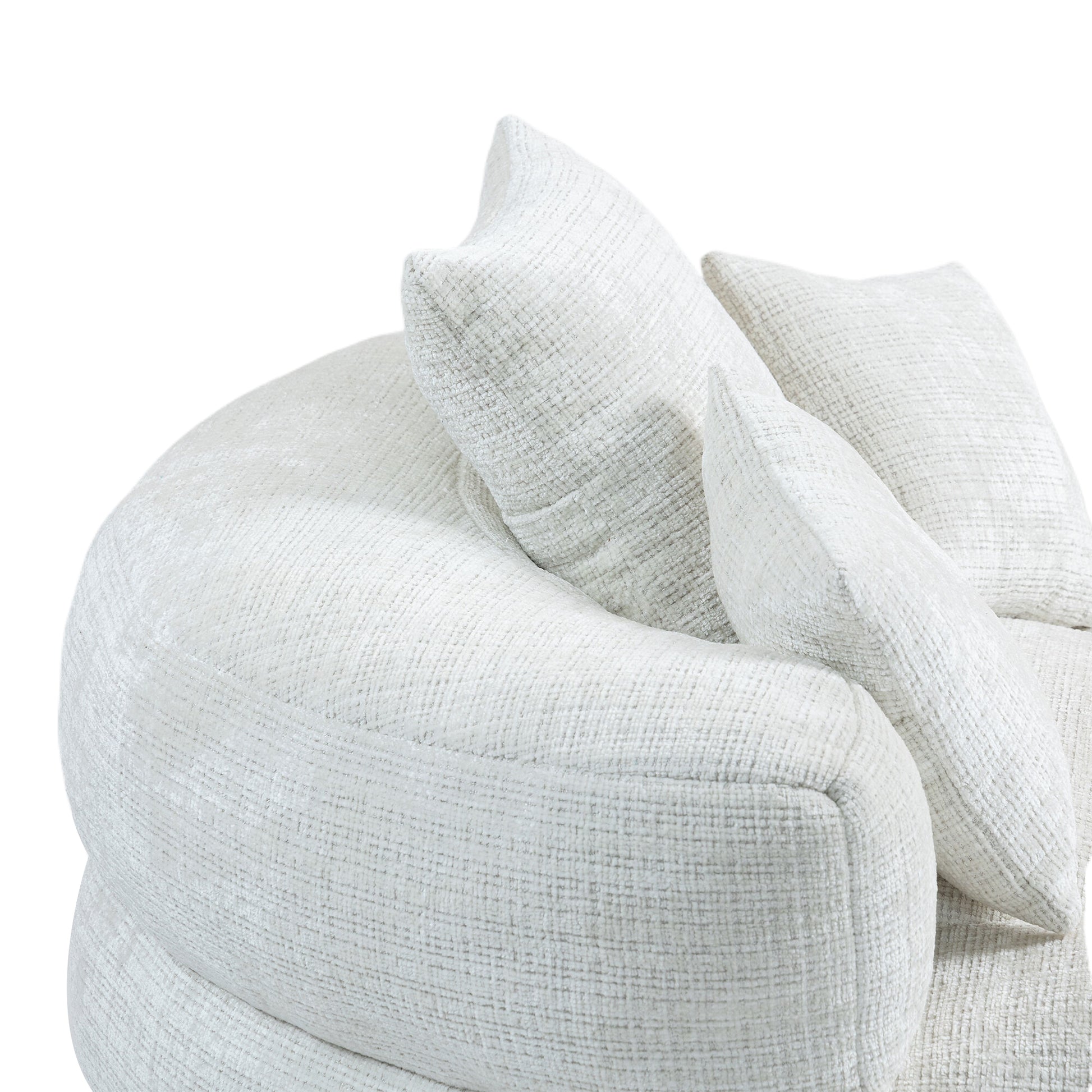 Coolmore Lazy Sofa Durable Comfort Lounger High Back Bean Bag Chair Couch With Three Pillows For Adults And Kids, Indoor & Outdoor, Single Gaming Sofa Chair For Bedroom,Office Beige Chenille Beige Foam Chenille 1 Seat